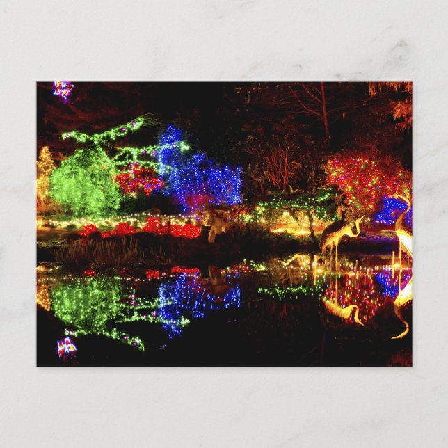 Postal Reflexiones festivas - Parque Estatal Shore Acres  (Anverso)