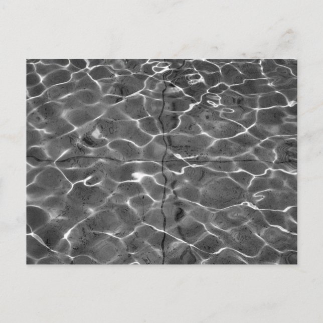 Postal Reflexiones Ligeras Sobre El Agua: Negro Y Blanco (Anverso)