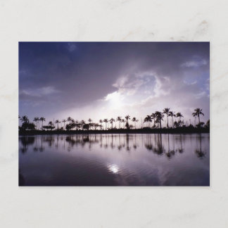 Postal Reflexiones luminosos en la laguna