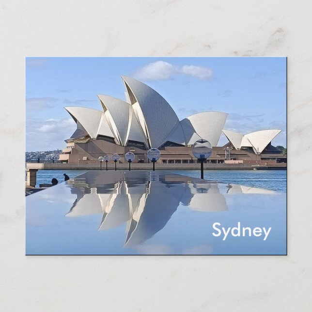 Postal Reflexiones sobre la ópera de Sidney (Anverso)
