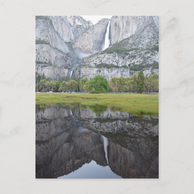 Postal Reflexiones sobre las cataratas yosemitas (Anverso)