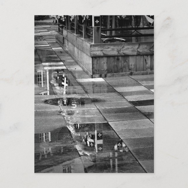 Postal Reflexiones tras la lluvia en el lugar Aubry Vieux (Anverso)