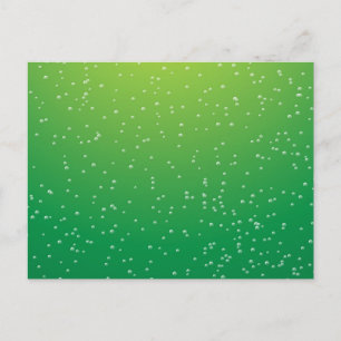 Postal Refresco de Lima con Arte de Fondo de Burbujas Peq