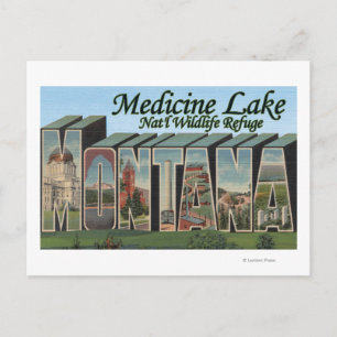Postal Refugio de Nat'l Lake de Medicina, Montana