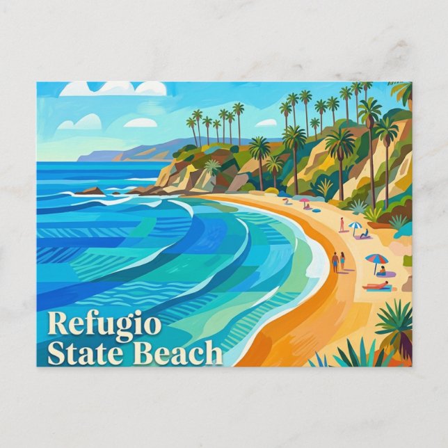 Postal Refugio State Beach California (Anverso)