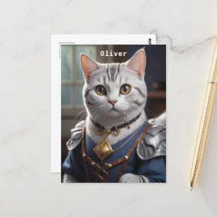 Postal Regal Knight American Shorthair Cat Majestic