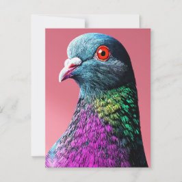 Postal Regal Pigeon Majesty Vivid Realist Bird Portrait