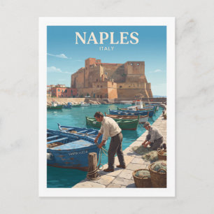 Postal Regalo Borgo Marinari Nápoles Italia