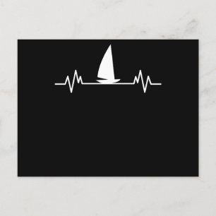 Postal Regalo Catamaran del velero Heartbeat Skipper Fun