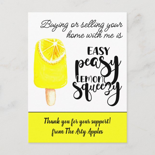 Postal regalo de agradecimiento al personal de marketing  (Anverso)