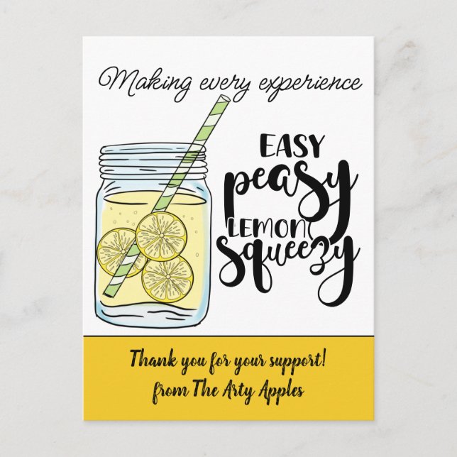 Postal regalo de agradecimiento al personal voluntario re (Anverso)