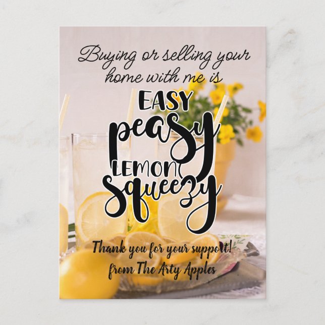 Postal regalo de agradecimiento marketing de referencia b (Anverso)