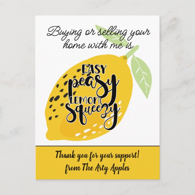 Postal regalo de agradecimiento voluntario marketing entr (Anverso)