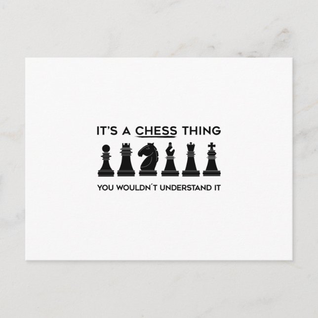 Postal Regalo de ajedrez | Chess Player Chessboard Chess  (Anverso)