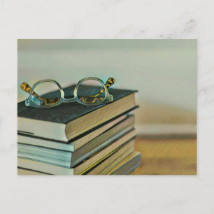 Postal Regalo de amante de la biblioteca