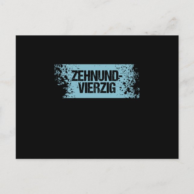 Postal Regalo de Aniversario 50 de Zehnundvierzig (Anverso)
