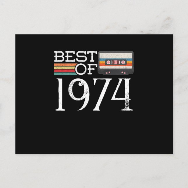 Postal Regalo de aniversario de cumpleaños número 46 Vint (Anverso)