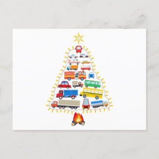 Postal Regalo de árbol de Navidad para vehículos, disfrac