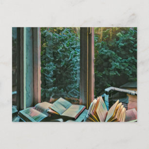Postal Regalo de arte de lectura