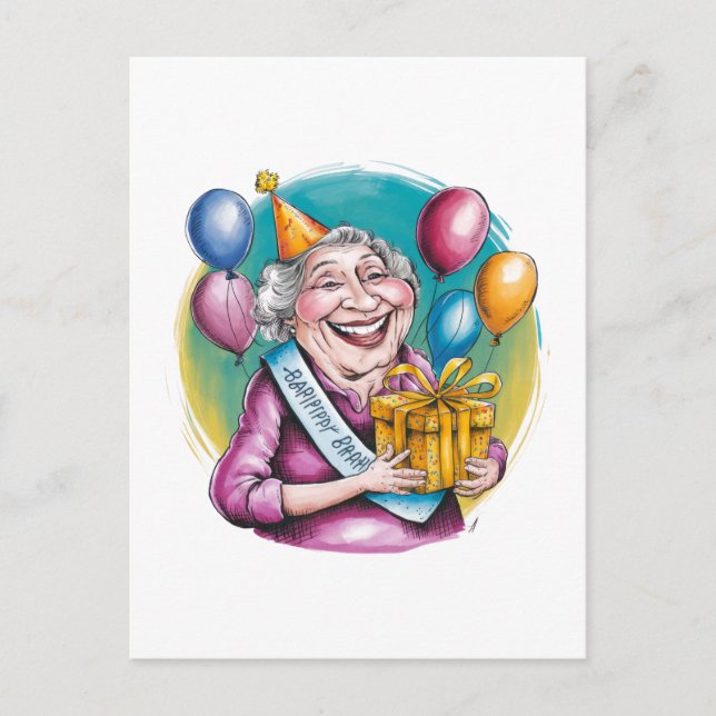 Postal Regalo de broma divertido para el cumpleaños de Na (Anverso)