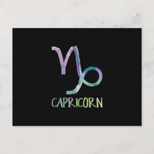Postal Regalo de cabra de mar de astrología símbolo zodia