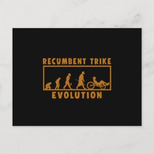Postal Regalo de ciclismo en bicicleta de Evolución de Tr