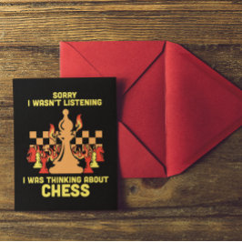 Postal Regalo de cita divertida de ajedrez para jugadores