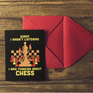 Postal Regalo de cita divertida de ajedrez para jugadores