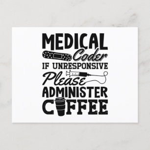 Postal Regalo de Codificación de ICD Coder Medical Coffee