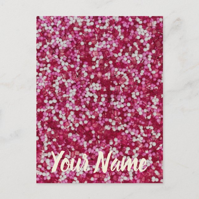 Postal Regalo de cristales de horneado coloridos (Anverso)