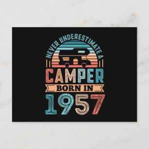 Postal Regalo de cumpleaños número 70 para campista nacid