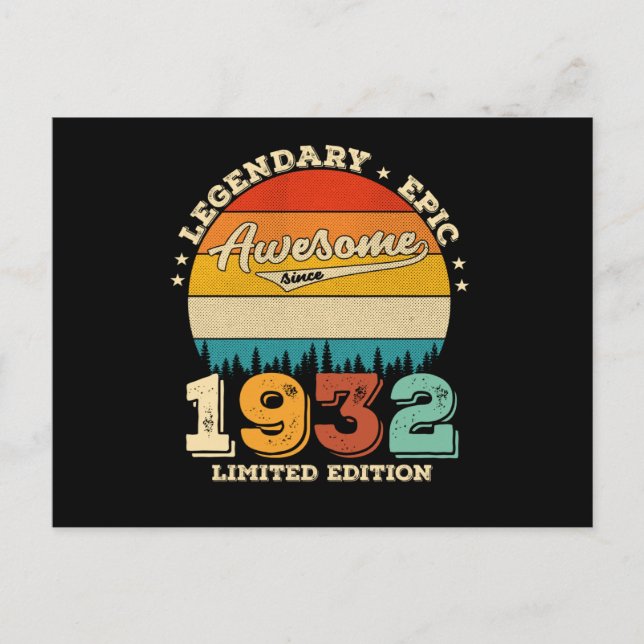 Postal Regalo de cumpleaños número 93 para alguien impres (Anverso)