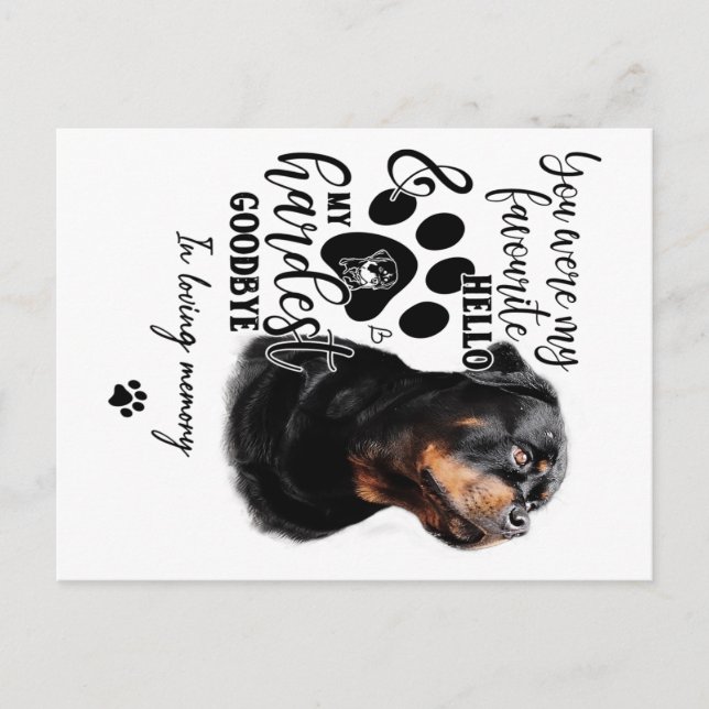Postal Regalo de cumpleaños para dueño de perro Retriever (Anverso)