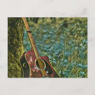 Postal Regalo de cumpleaños para guitarrista
