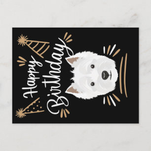Postal Regalo de cumpleaños West Highland Terrier