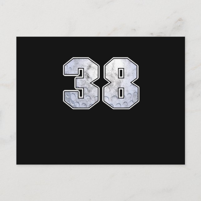 Postal Regalo de deporte celebración de cumpleaños 38 Pel (Anverso)
