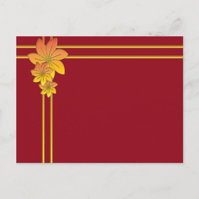 Postal Regalo de flores (Anverso)