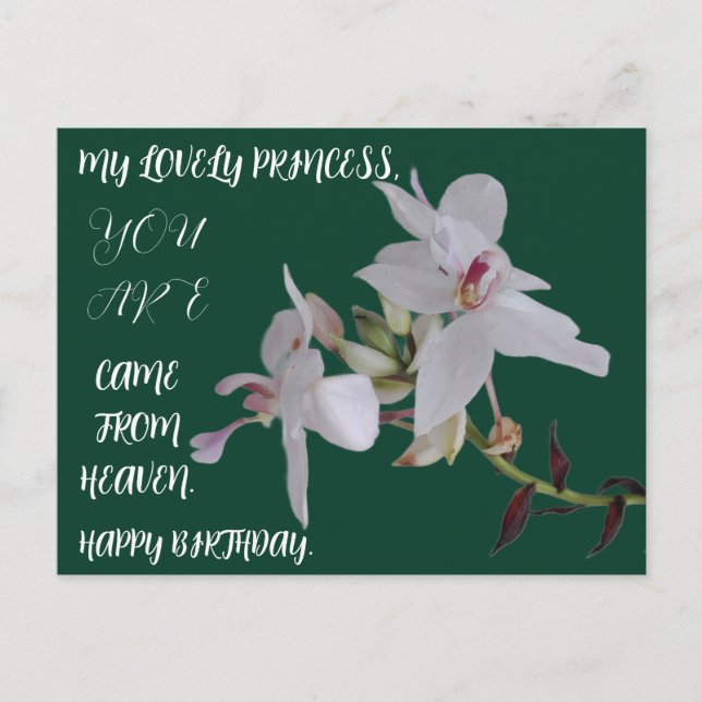 POSTAL REGALO DE FLORES DE CUMPLEAÑOS PARA LA HIJA HERMAN (Anverso)