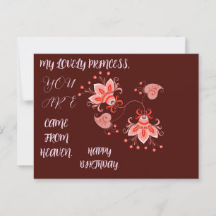 POSTAL REGALO DE FLORES DE CUMPLEAÑOS PARA LA HIJA HERMAN