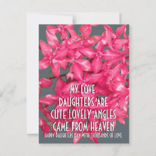 POSTAL REGALO DE FLORES PARA EL DÍA DE LAS HIJAS