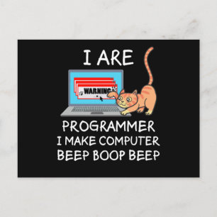 Postal Regalo de frase divertida de ciencia de la computa