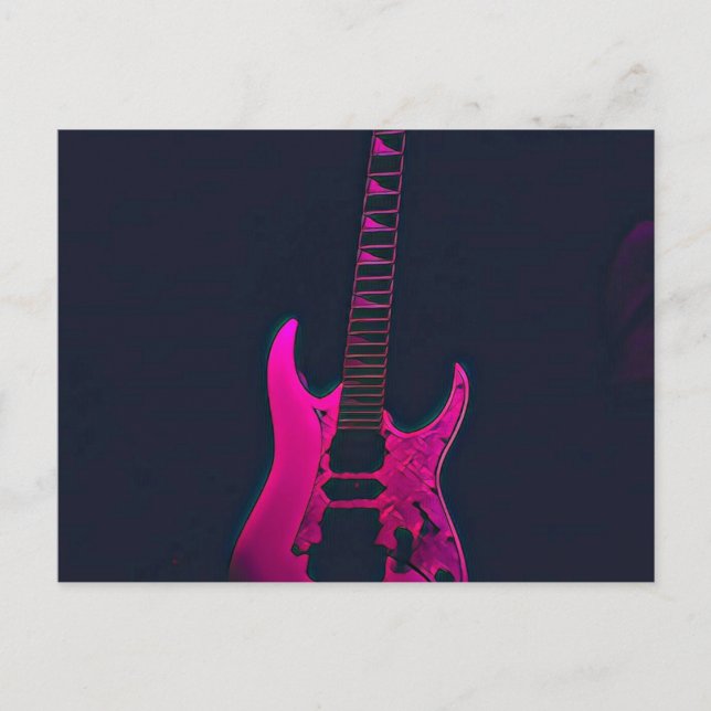 Postal Regalo de guitarra acústica (Anverso)