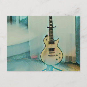 Postal regalo de guitarra clásica para papá