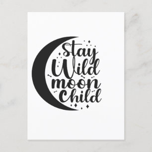 Postal Regalo de Halloween espeluznante para niño luna sa