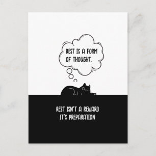 Postal Regalo de humor de cita motivacional minimalista p