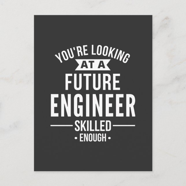 Postal regalo de ingeniero (Anverso)