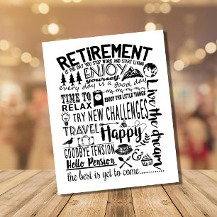 Postal Regalo de jubilación para el jefe viaje