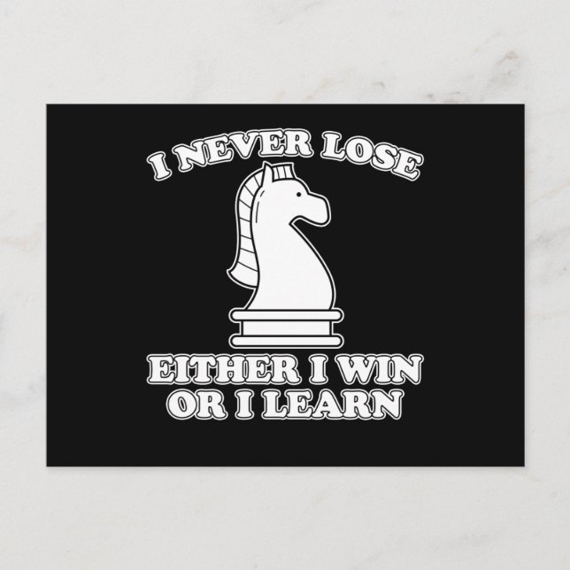 Postal Regalo de juego de ajedrez divertido pieza de ajed (Anverso)