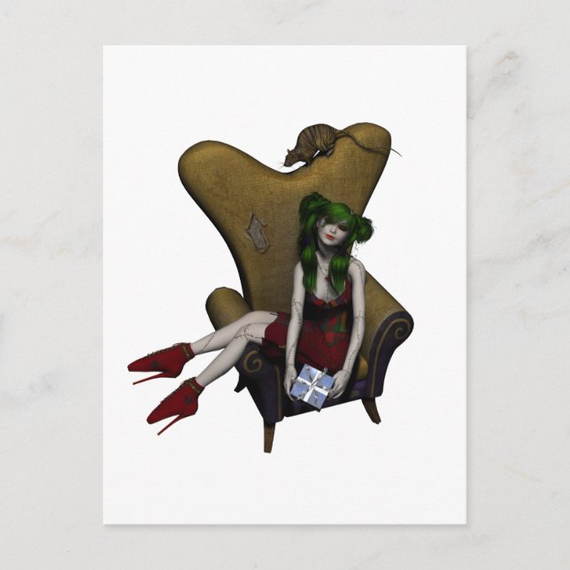 Postal Regalo de la parada de autobús de Ragdoll Suzie (Anverso)