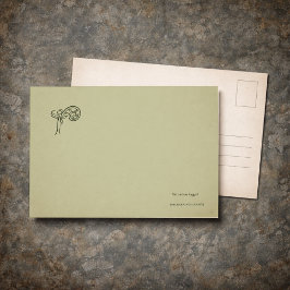 Postal Regalo de lector de jardín de botánica de la Acade